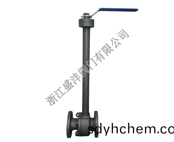 溫鍛(duan)鋼(gang)灋(fa)蘭毬(qiu)閥閥桿(gan)加長500MM